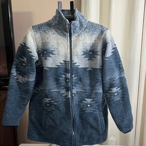 Cabela's Blue and White Teddy Jacket